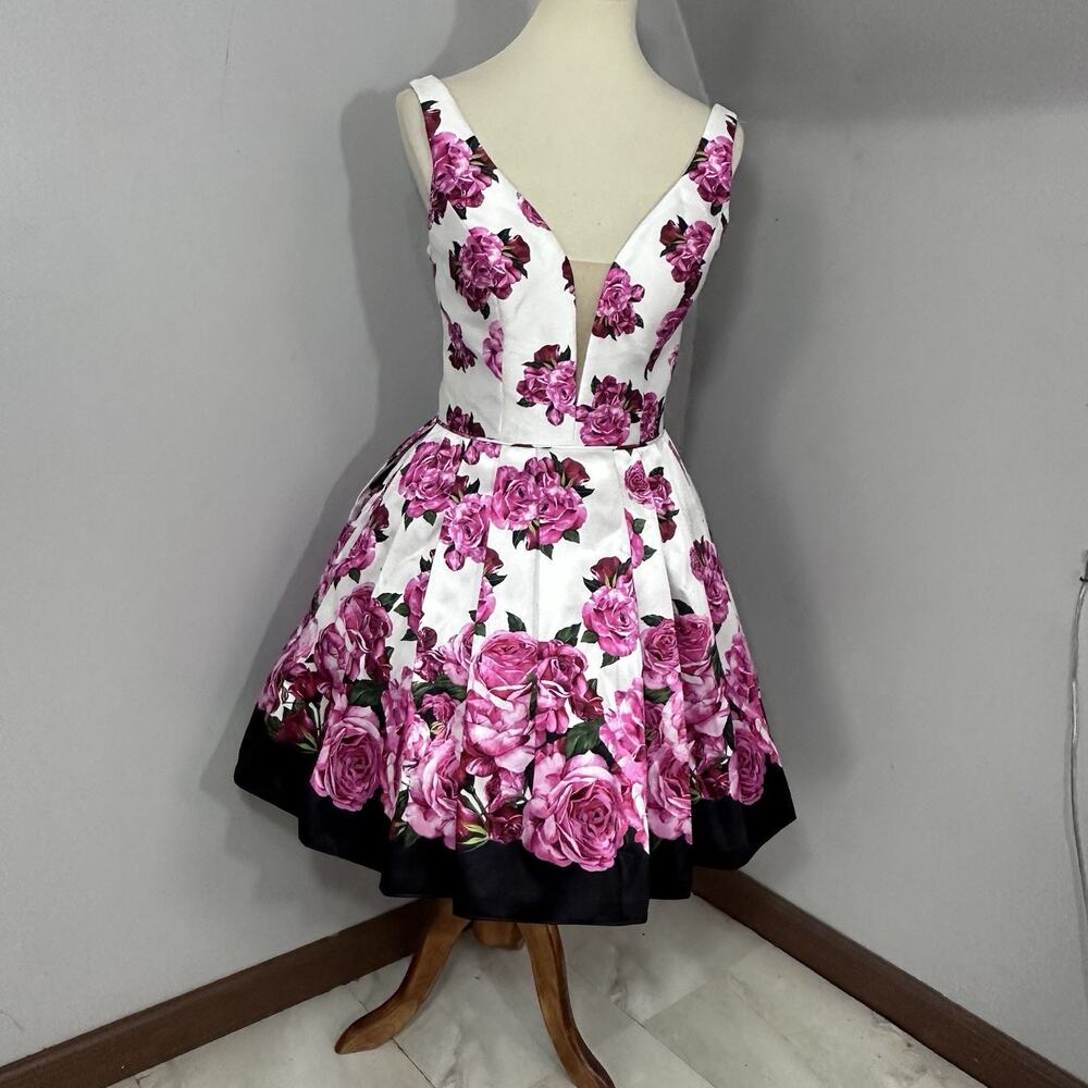 NWT Vintage Sweetheart Floral Sun Dress Sz 10 A-line Derby Coquette Party Midi - Picture 16 of 16